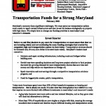 Transportation Funds for a Strong Maryland