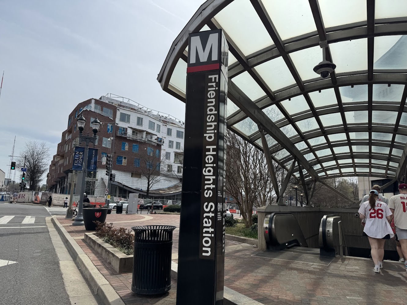 Friendship Heights Metro with Mazza construction by Cheryl Cort